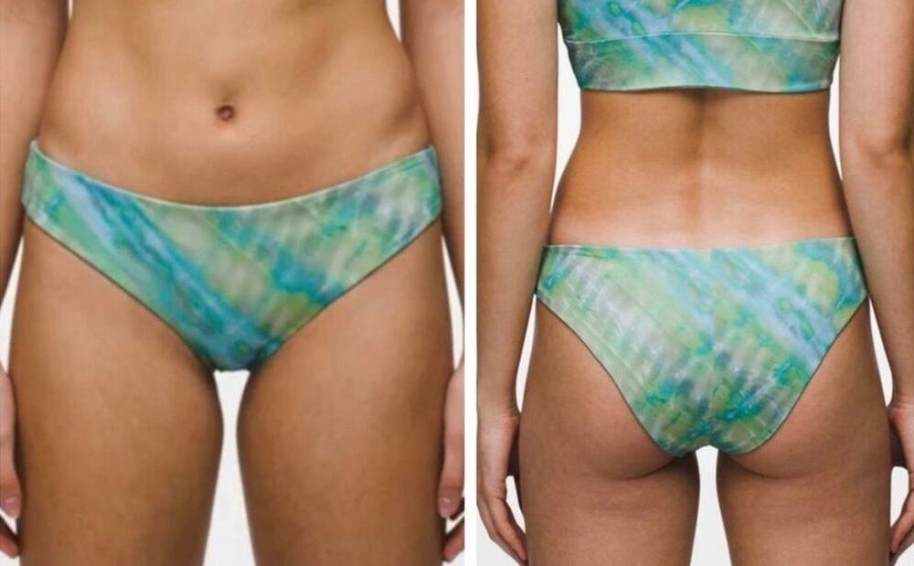 New! Prana Gemma Reversible‎ Bikini Bottom Mirage Green Womens Size XL